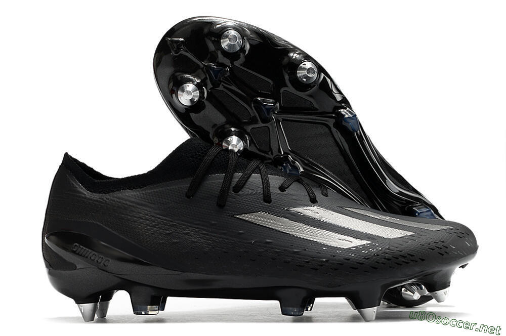 Men's Adidas X Speedportal.1 SG Football Boots - Black/Grey 2