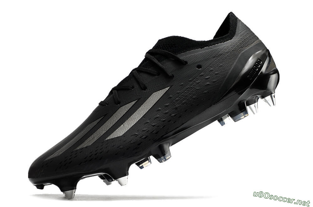 Men's Adidas X Speedportal.1 SG Football Boots - Black/Grey 5