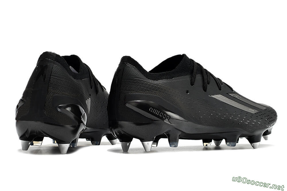 Men's Adidas X Speedportal.1 SG Football Boots - Black/Grey 6