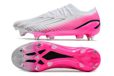 Men's Adidas X Speedportal.1 SG Football Boots - White/Pink/Black
