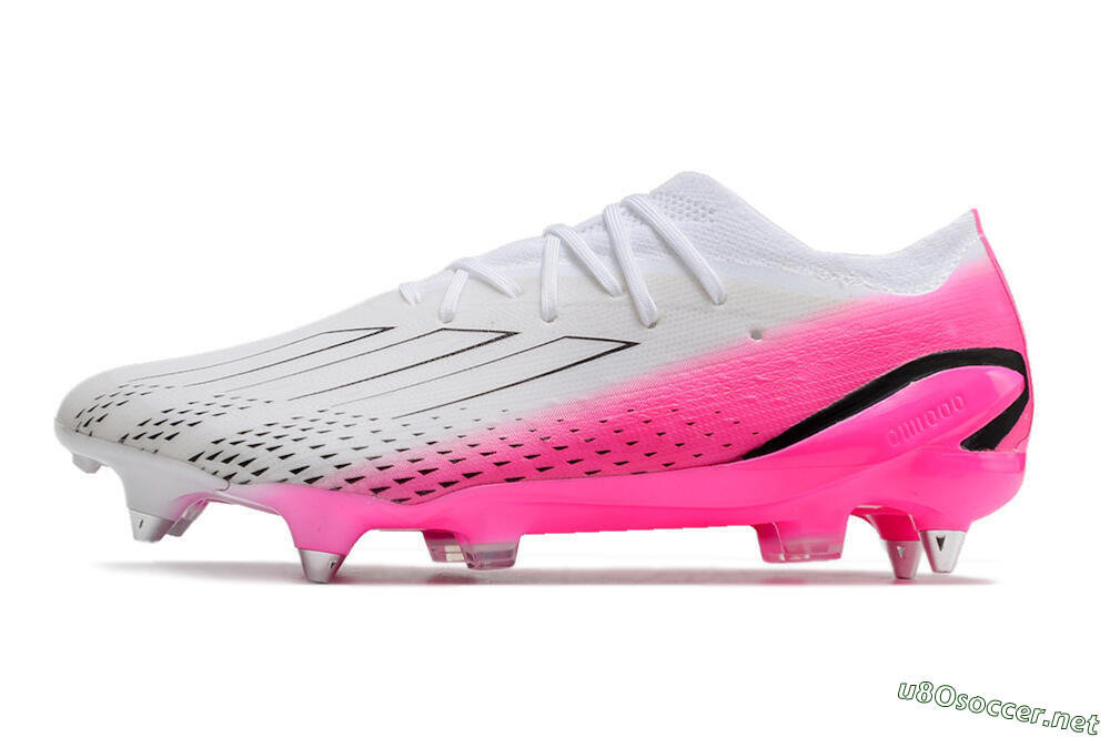 Men's Adidas X Speedportal.1 SG Football Boots - White/Pink/Black 0