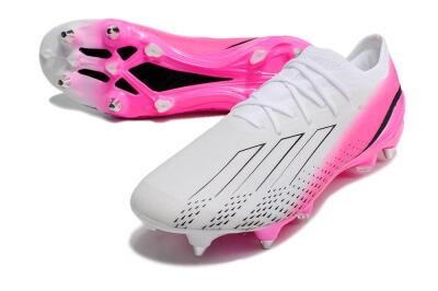 Men's Adidas X Speedportal.1 SG Football Boots - White/Pink/Black