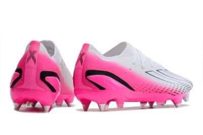 Men's Adidas X Speedportal.1 SG Football Boots - White/Pink/Black
