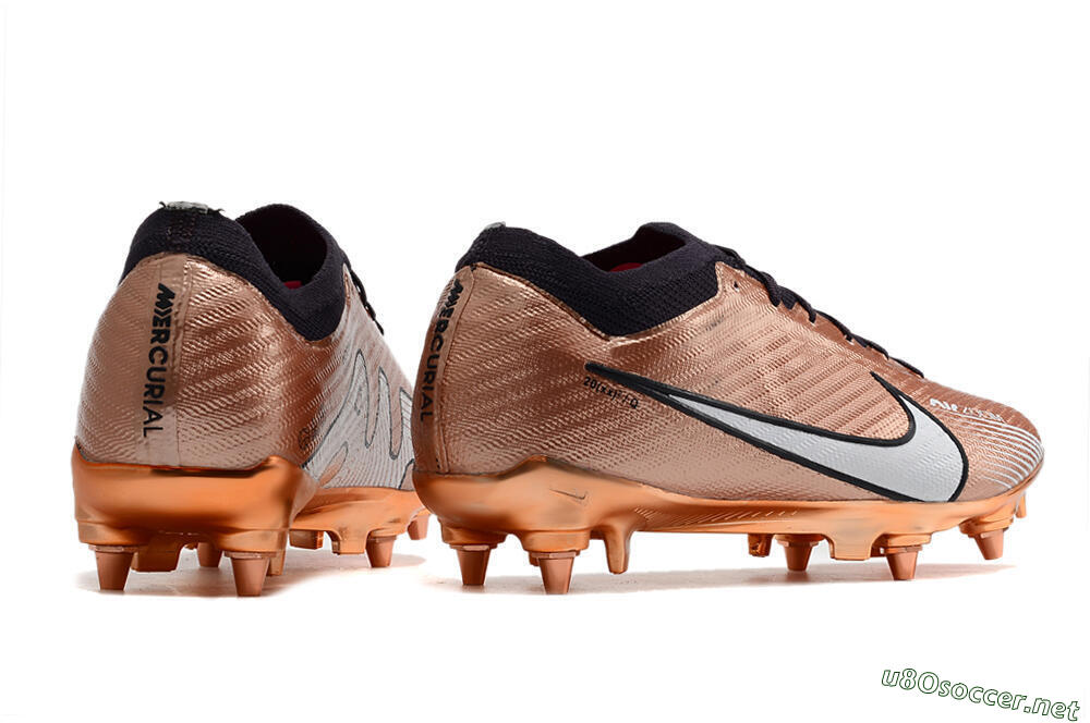 Men's Nike Air Zoom Mercurial Vapor 15 Elite SG Football Boots - Gold/White/Black 6