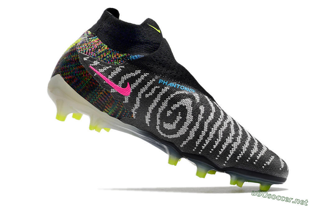 Men's Nike Phantom GX Elite DF FG Football Boots - Black/Rainbow 4