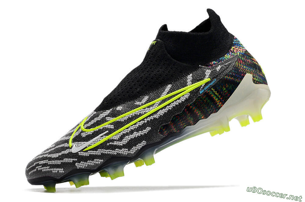 Men's Nike Phantom GX Elite DF FG Football Boots - Black/Rainbow 5