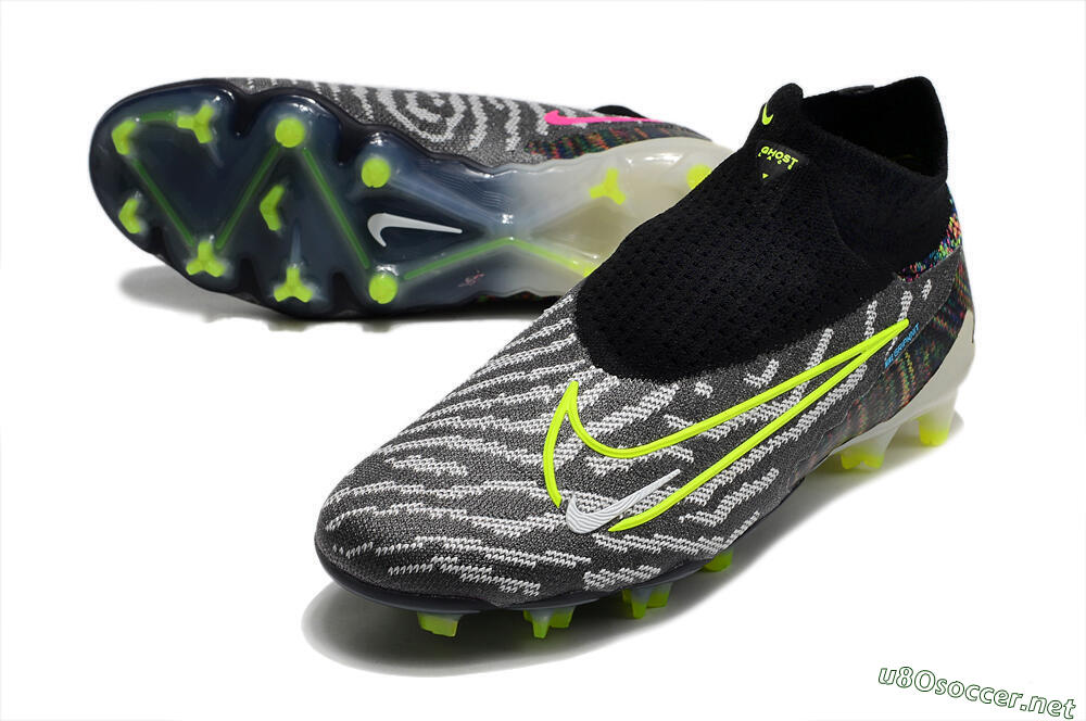 Men's Nike Phantom GX Elite DF FG Football Boots - Black/Rainbow 3