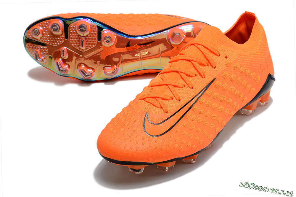 Men's Nike Phantom Ultra Venom FG Football Boots - Orange/Black 3
