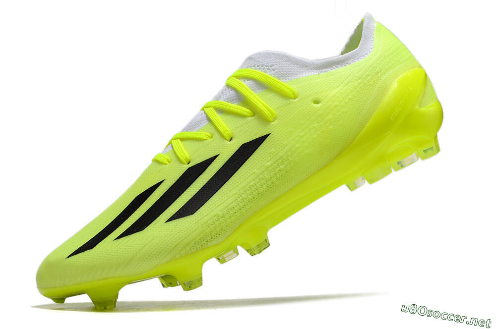 Men's Adidas X Speedportal.1 FG Football Boots - Green/White/Black 5