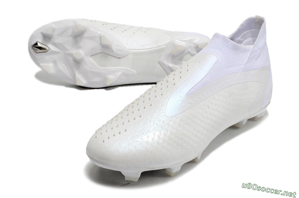 Men's Adidas Predator Accuracy+ FG Football Boots - White/White 3