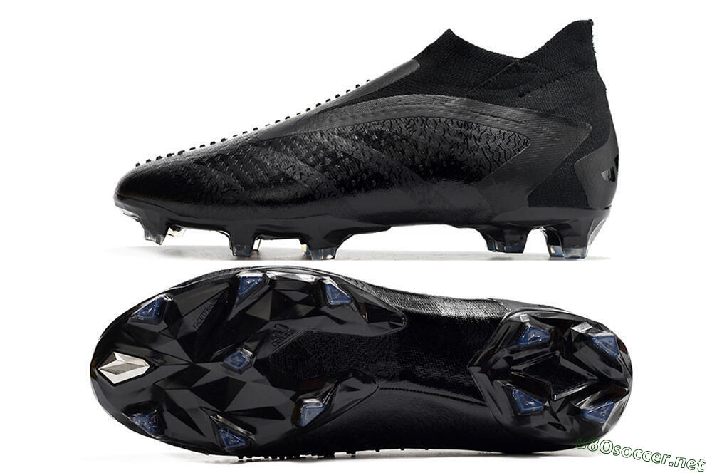 Men's Adidas Predator Accuracy+ FG Football Boots - Black/Grey 1