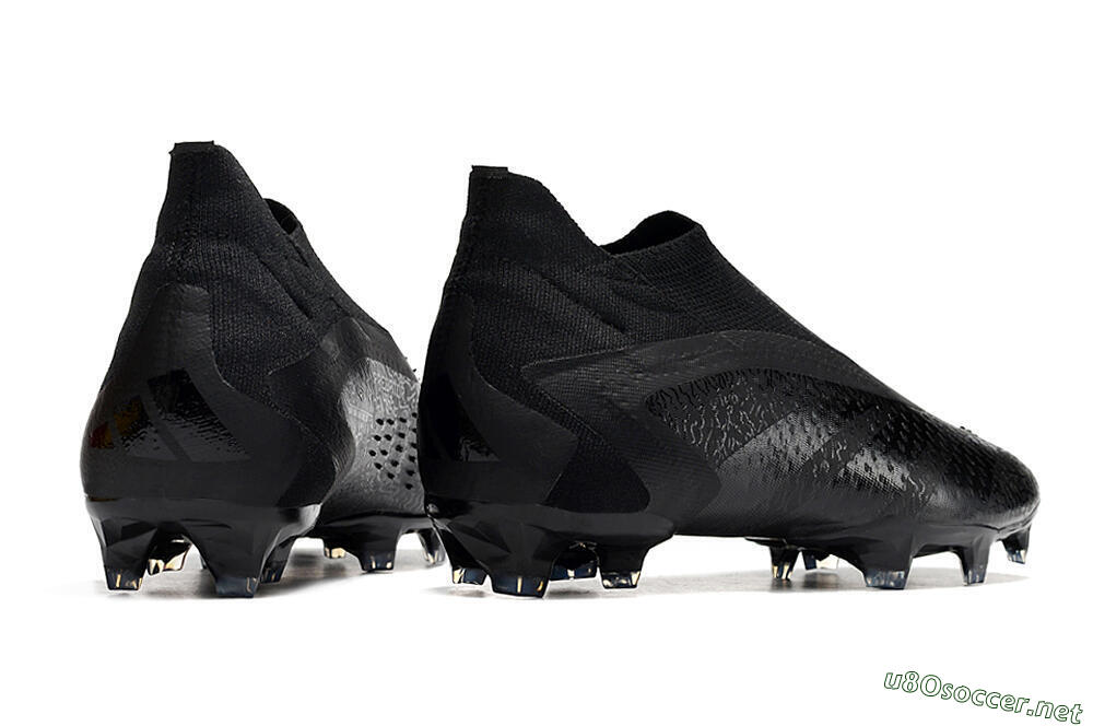 Men's Adidas Predator Accuracy+ FG Football Boots - Black/Grey 6