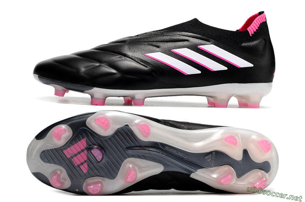 Men's Adidas Copa Pure+ FG Football Boots - Black/White/Pink 1
