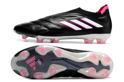 Men's Adidas Copa Pure+ FG Football Boots - Black/White/Pink