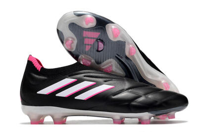 Men's Adidas Copa Pure+ FG Football Boots - Black/White/Pink