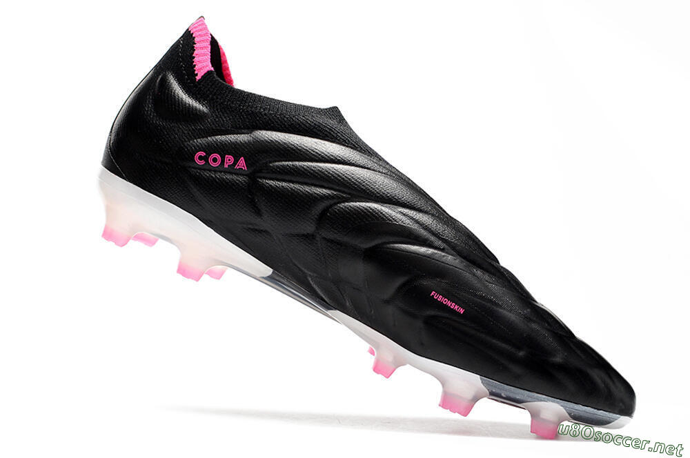 Men's Adidas Copa Pure+ FG Football Boots - Black/White/Pink 4