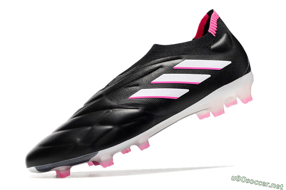 Men's Adidas Copa Pure+ FG Football Boots - Black/White/Pink 5