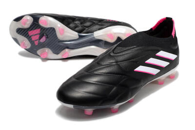 Men's Adidas Copa Pure+ FG Football Boots - Black/White/Pink