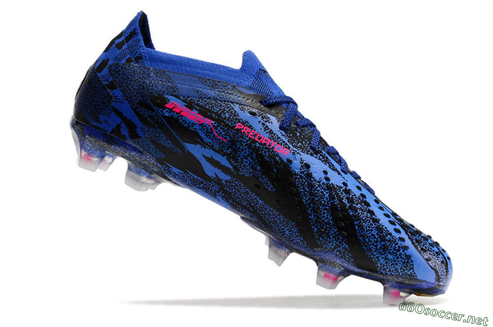 Men's Adidas Predator Accuracy.1 Paul Pogba FG Football Boots - Blue/Black/Pink 4