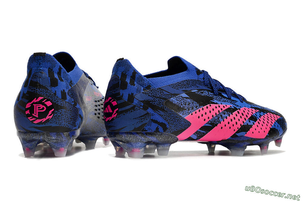 Men's Adidas Predator Accuracy.1 Paul Pogba FG Football Boots - Blue/Black/Pink 6