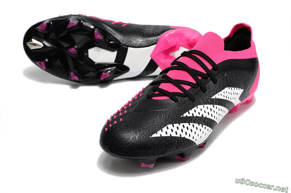 Men's Adidas Predator Accuracy.1 FG Football Boots - Black/Pink/White 3