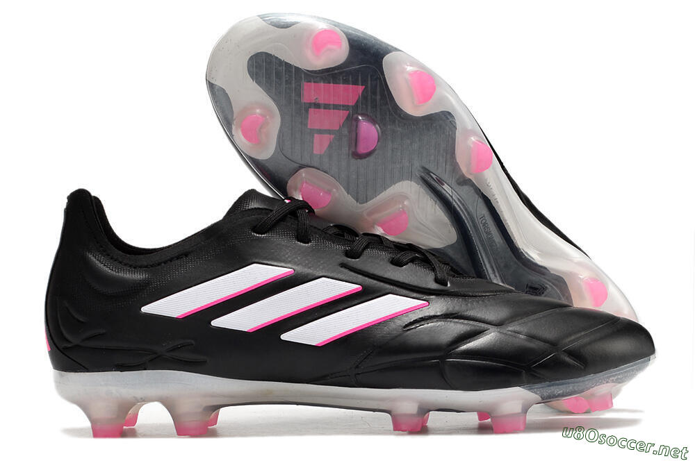 Men's Adidas Copa Pure.1 FG Football Boots - Black/White/Pink 2