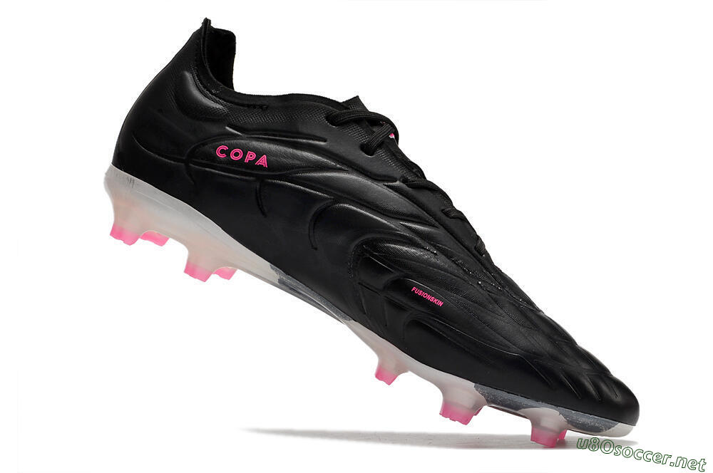 Men's Adidas Copa Pure.1 FG Football Boots - Black/White/Pink 4
