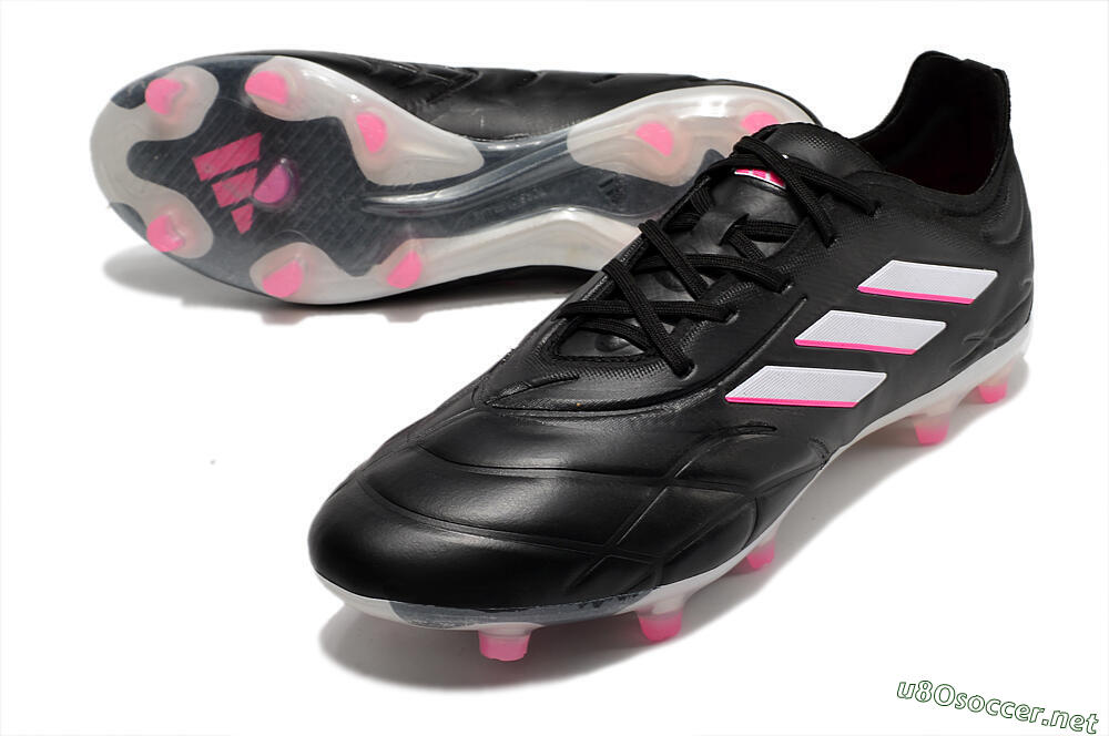 Men's Adidas Copa Pure.1 FG Football Boots - Black/White/Pink 3