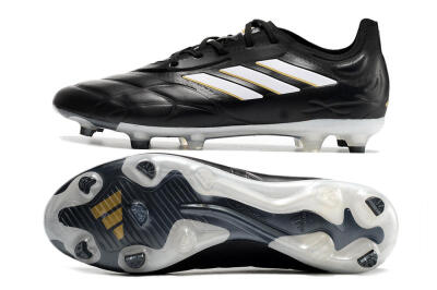 Men's Adidas Copa Pure.1 FG Football Boots - Black/White