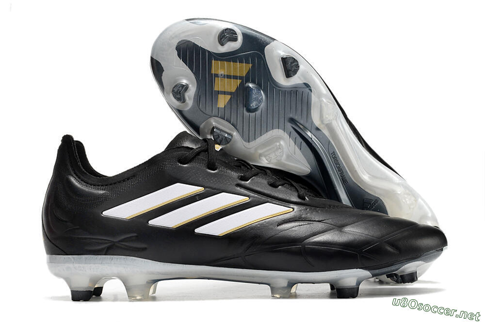 Men's Adidas Copa Pure.1 FG Football Boots - Black/White 2