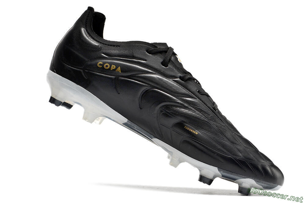 Men's Adidas Copa Pure.1 FG Football Boots - Black/White 4