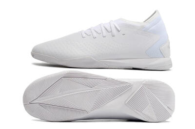 Men's Adidas Predator Accuracy.3 IC Football Shoes - White/White