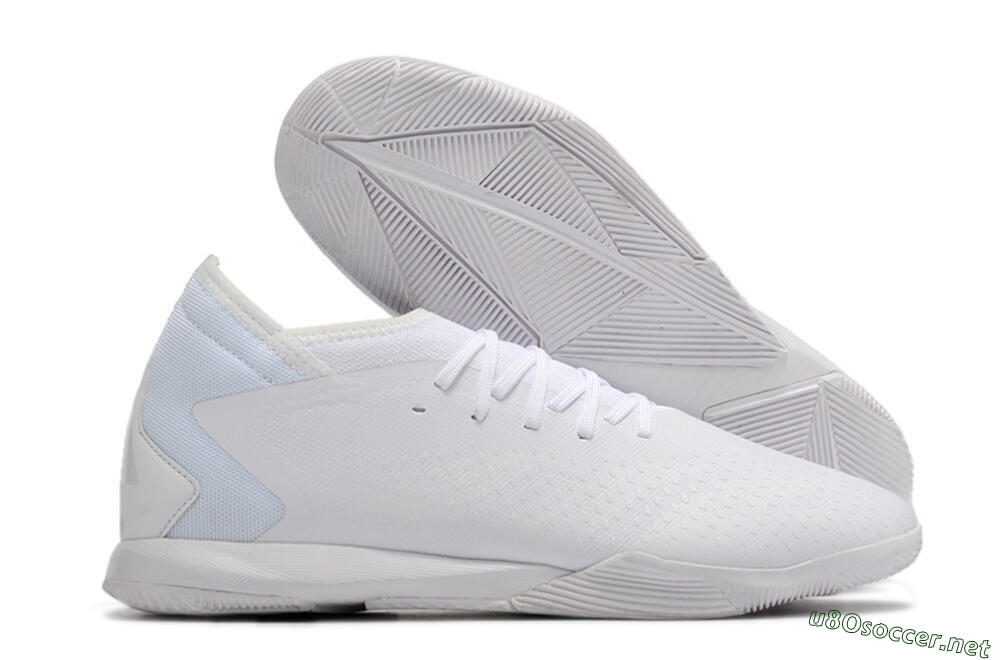 Men's Adidas Predator Accuracy.3 IC Football Shoes - White/White 2