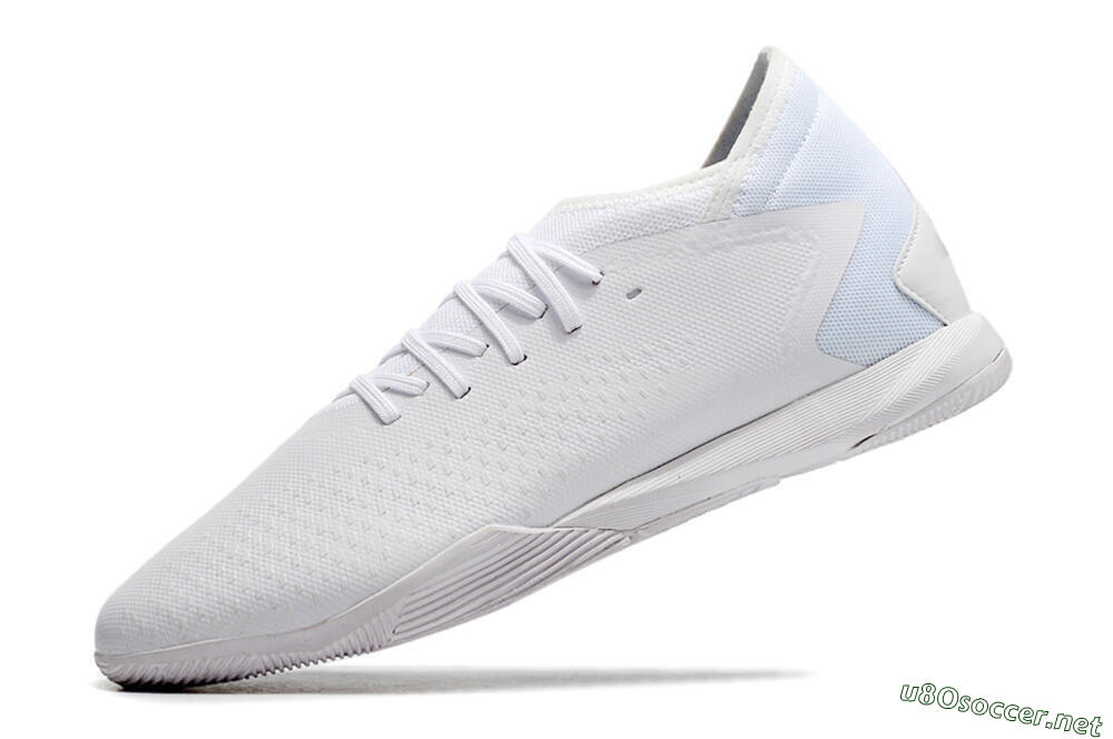 Men's Adidas Predator Accuracy.3 IC Football Shoes - White/White 5