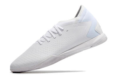 Men's Adidas Predator Accuracy.3 IC Football Shoes - White/White