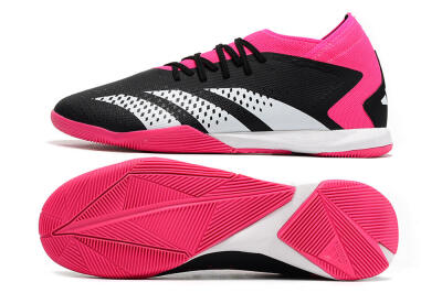 Men's Adidas Predator Accuracy.3 IC Football Shoes - Black/Pink/White