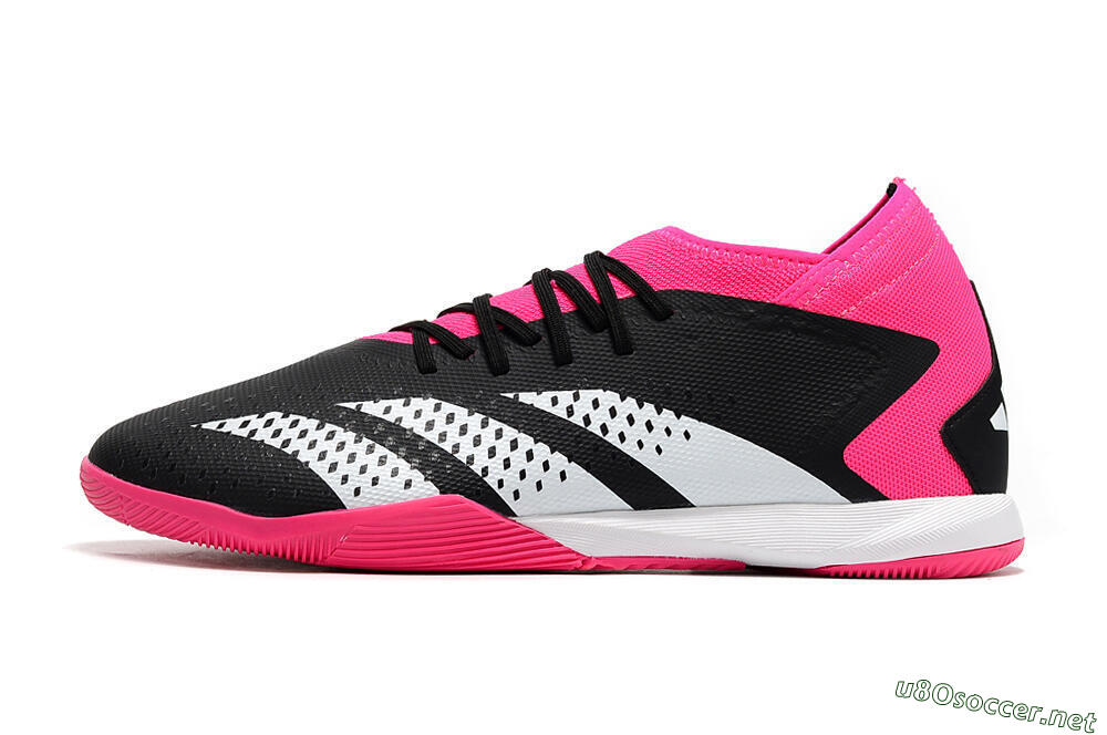 Men's Adidas Predator Accuracy.3 IC Football Shoes - Black/Pink/White 0