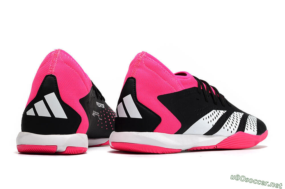 Men's Adidas Predator Accuracy.3 IC Football Shoes - Black/Pink/White 6