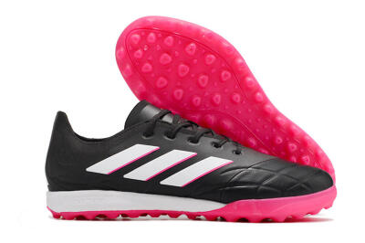 Men's Adidas Copa Pure.3 TF Football Shoes - Black/Pink/White