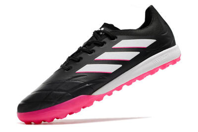 Men's Adidas Copa Pure.3 TF Football Shoes - Black/Pink/White