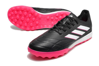 Men's Adidas Copa Pure.3 TF Football Shoes - Black/Pink/White
