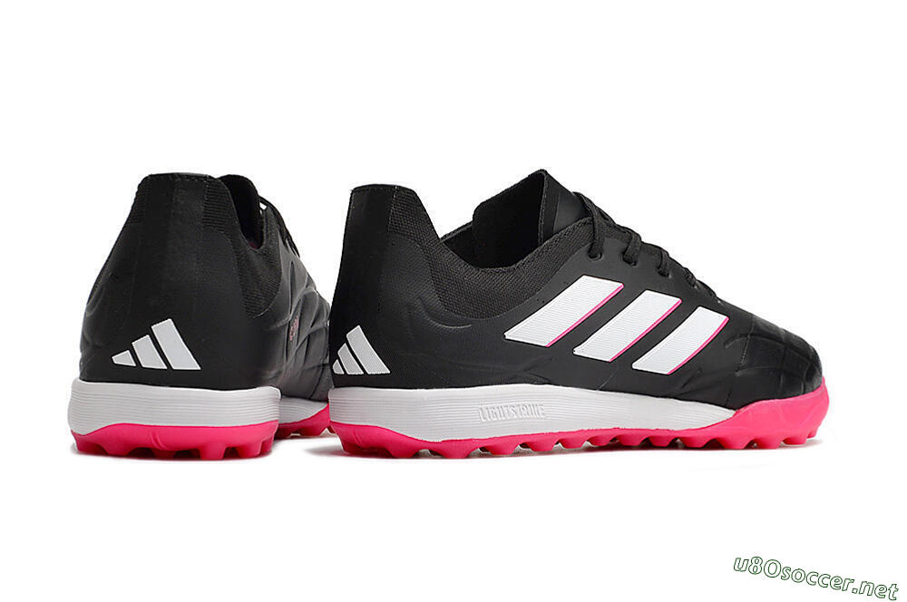 Men's Adidas Copa Pure.3 TF Football Shoes - Black/Pink/White 6
