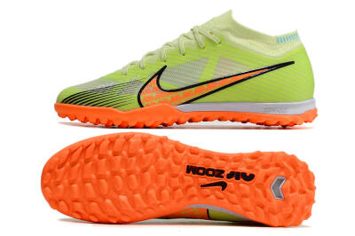 Unisex Nike Air Zoom Mercurial Vapor 15 Elite TF Football Shoes - Green/Black/Orange