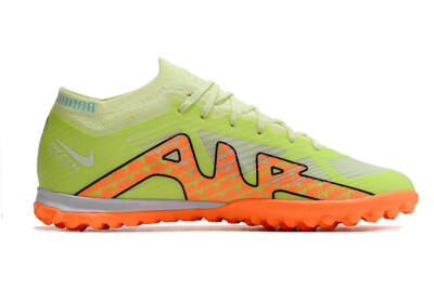 Unisex Nike Air Zoom Mercurial Vapor 15 Elite TF Football Shoes - Green/Black/Orange