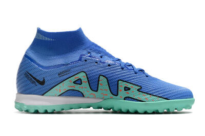 Men's Nike Air Zoom Mercurial Superfly 9 Elite TF Football Shoes - Blue/Green/Black