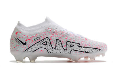 Men's Nike Air Zoom Mercurial Vapor 15 Elite FG Football Boots - White/Pink/Black