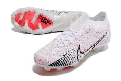 Men's Nike Air Zoom Mercurial Vapor 15 Elite FG Football Boots - White/Pink/Black