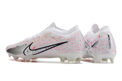Men's Nike Air Zoom Mercurial Vapor 15 Elite FG Football Boots - White/Pink/Black
