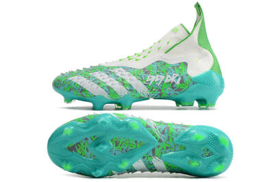 Unisex Adidas Predator Freak+ FG Football Boots - White/Green