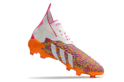 Unisex Adidas Predator Freak+ FG Football Boots - White/Orange